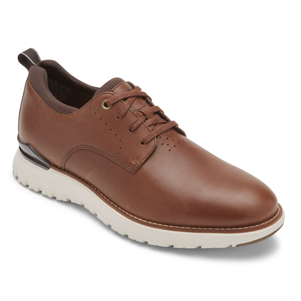 Oxfords Rockport Homem Marrom - Total Motion Sport Plain Toe - 81340WNUY